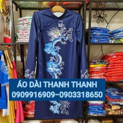 ÁO DÀI NAM HOẠ TIẾT RỒNG 3D